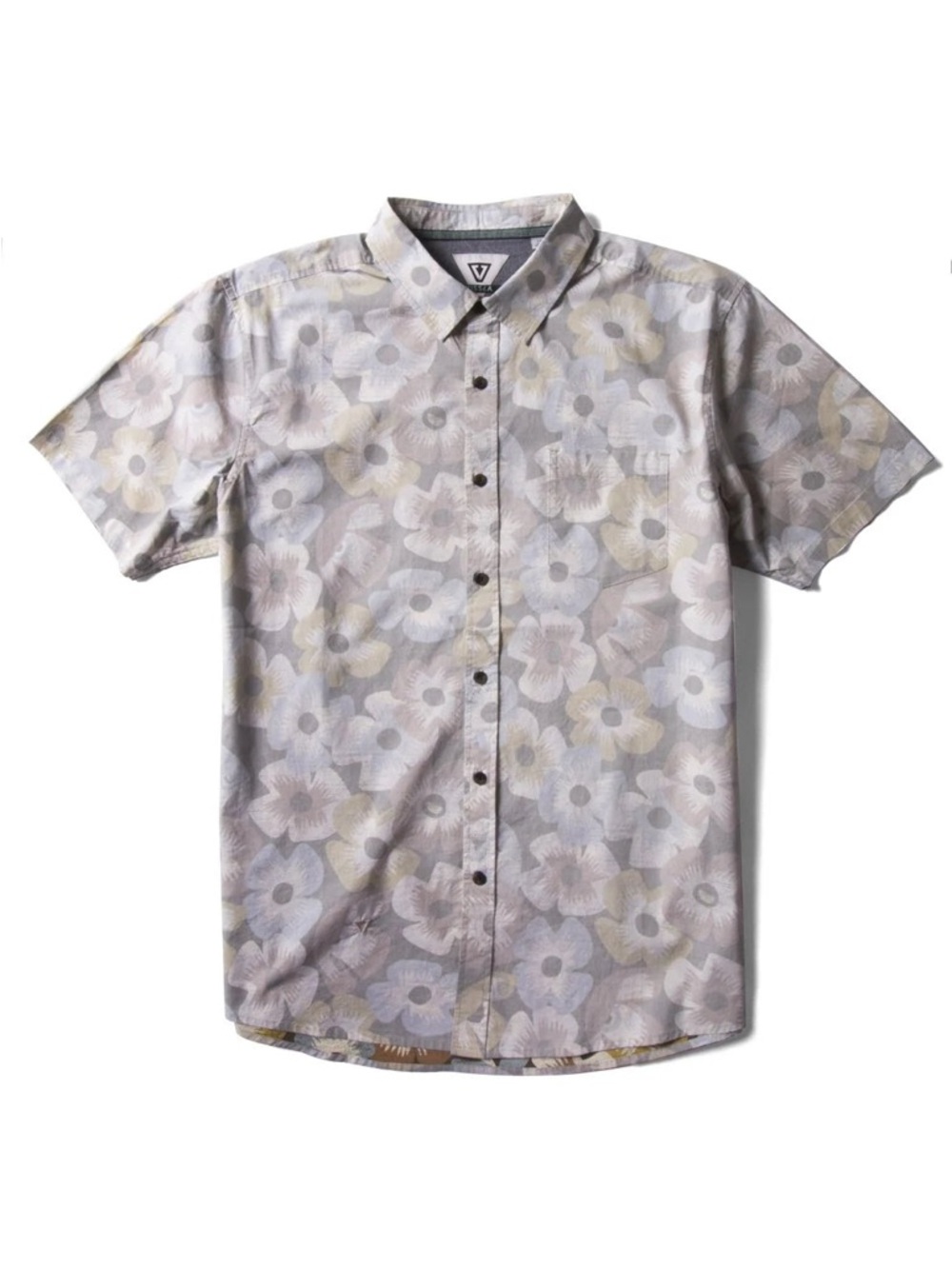 Vissla Lookout Eco Shirt Kangaroo Small Men’s Button Up Floral Surfer